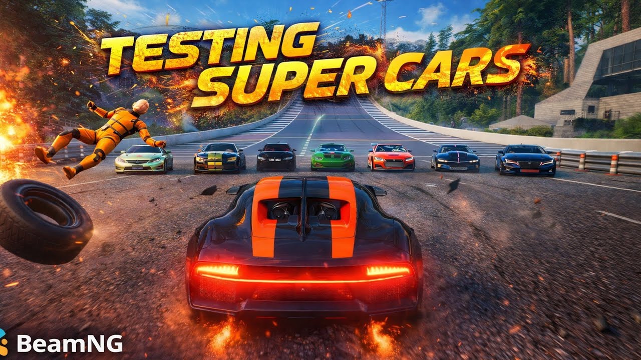 Cars vs Trampoline Stunts - GONE WRONG #beamngdrive