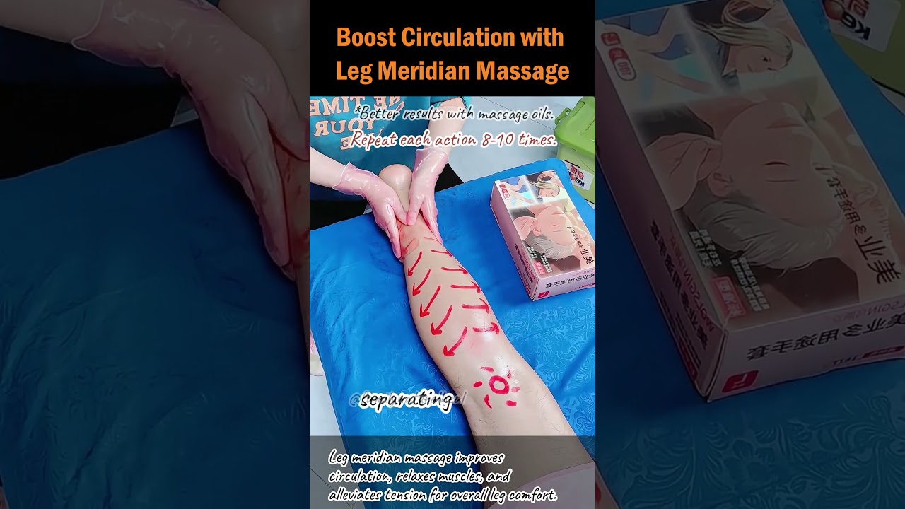 Улучшите кровообращение с помощью массажа меридианов ног
