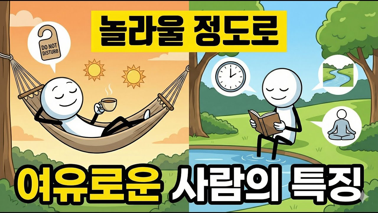 무서울 정도로 여유로운 사람들의 뇌 구조 (남들에게 절대 휘둘리지 않는 비결)