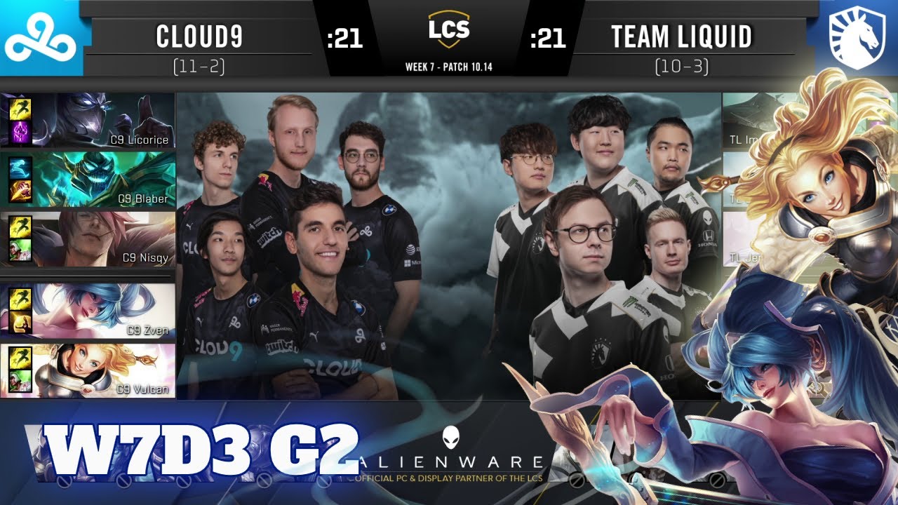 Cloud 9 vs Team Liquid | Week 7 Day 3 S10 LCS Summer 2020 | C9 vs TL W7D3