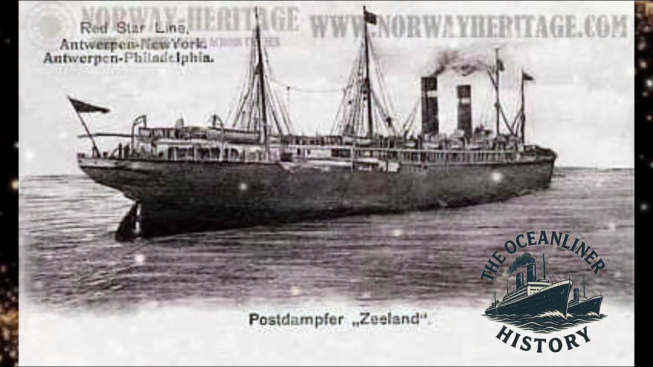 SS Zeeland II from 11.1900-1930 #history #oceanliner #liner #ship #redstarline