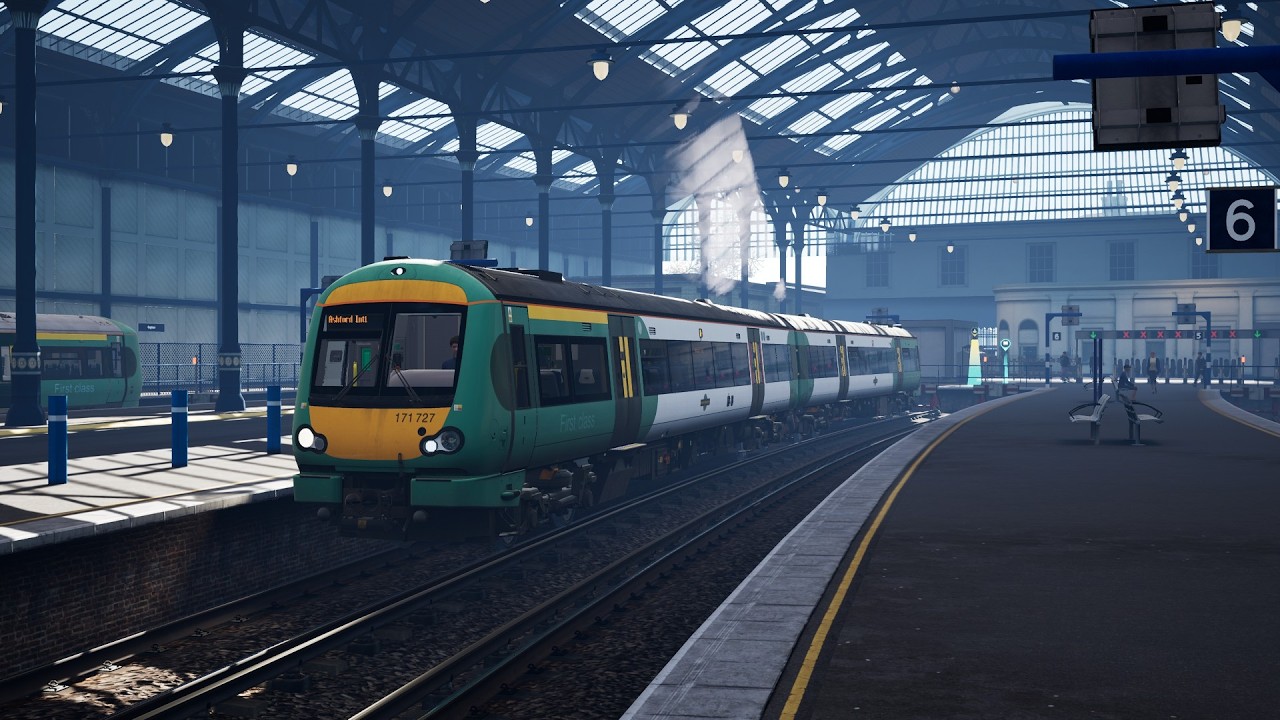 The southern service trains around Brighton