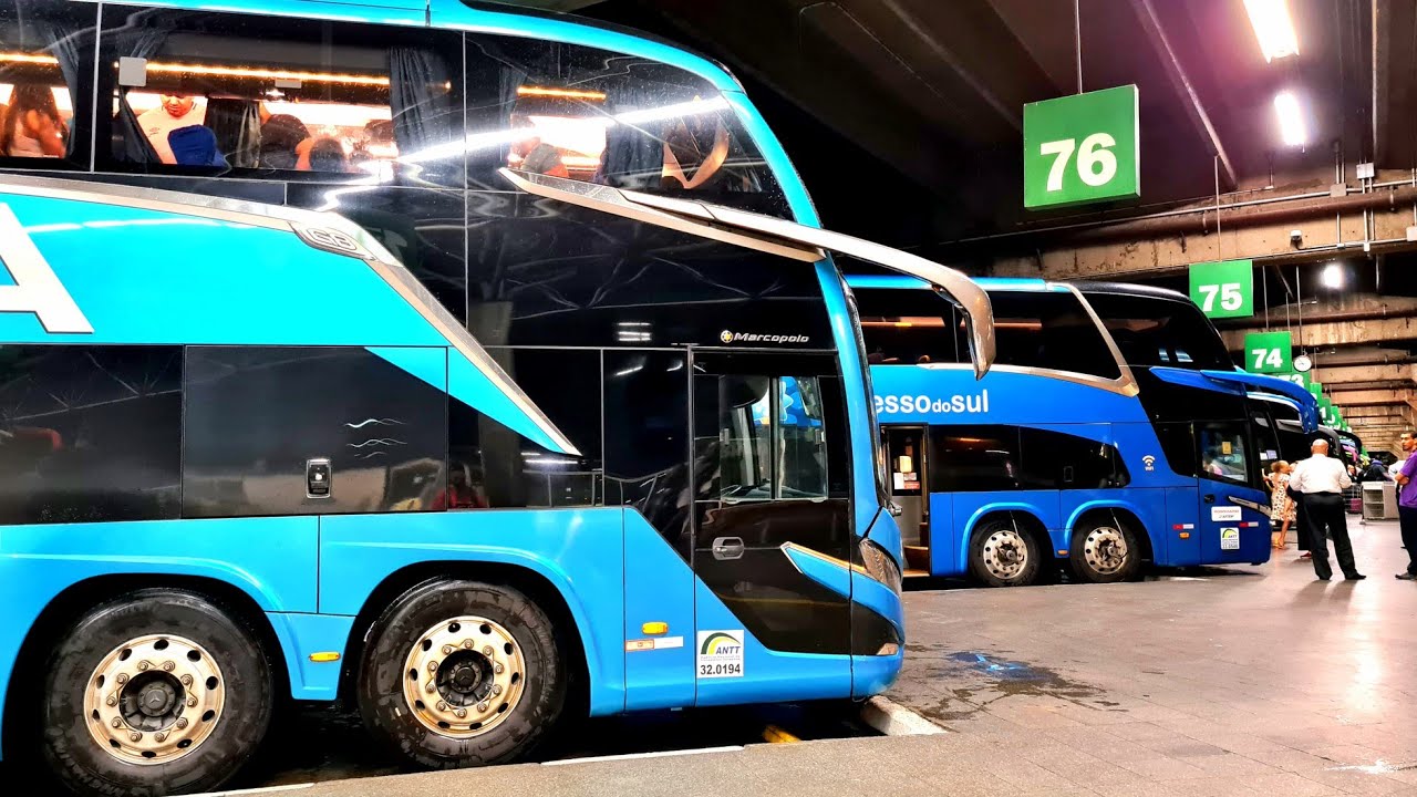 ÔNIBUS de LUXO no terminal Tietê SP