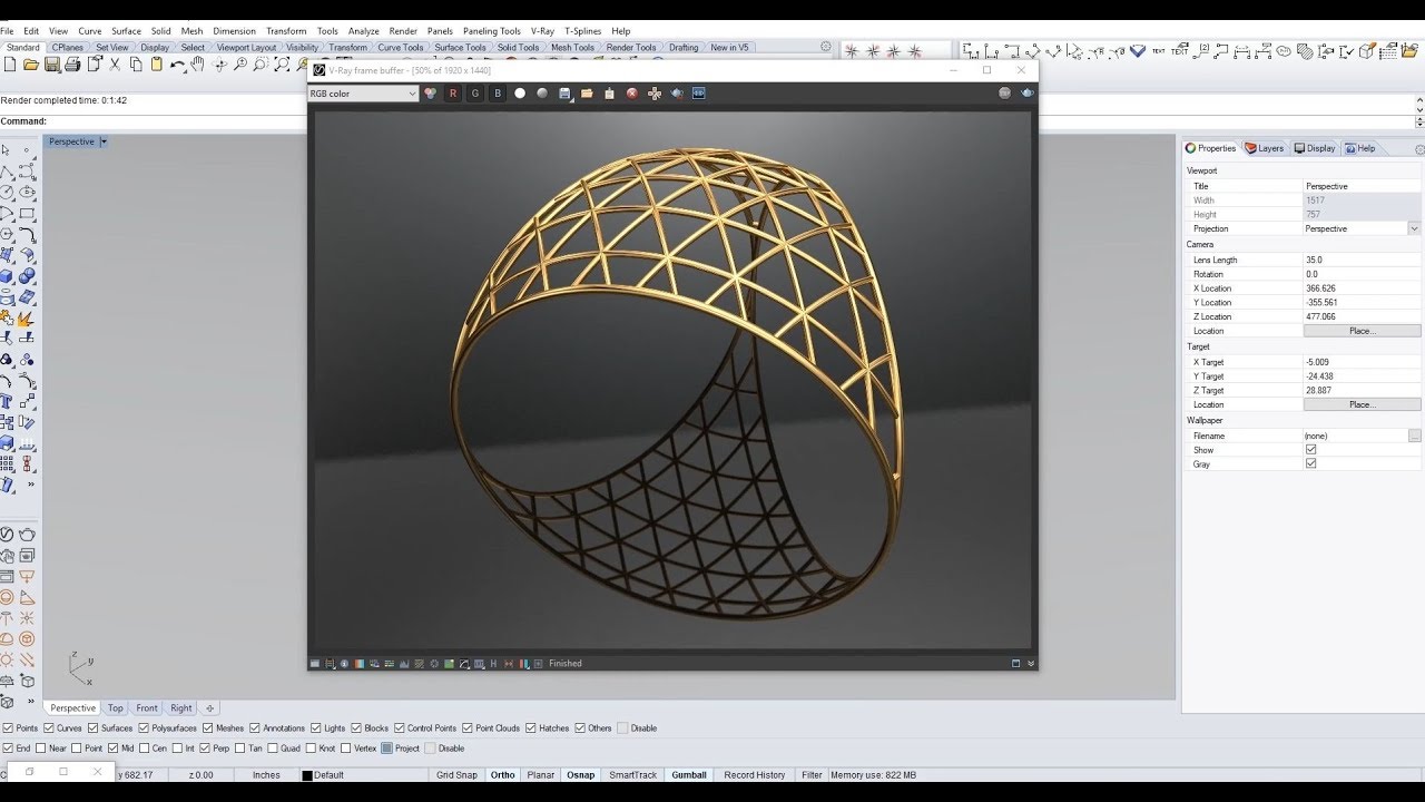 Grasshopper для Rhino 3D: проекция контуров, каркасная структура, обучающее видео по Grasshopper ...