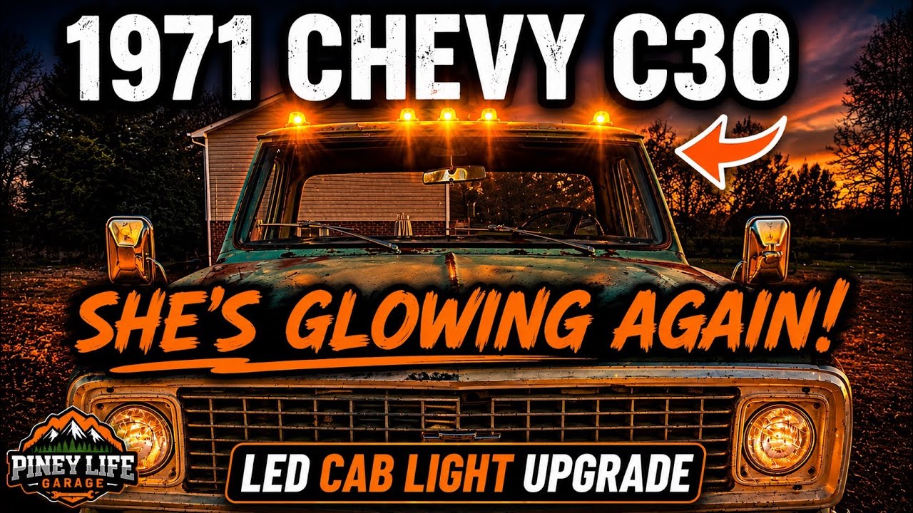 How to install cab lights. LED. 1971 chevy c/30.