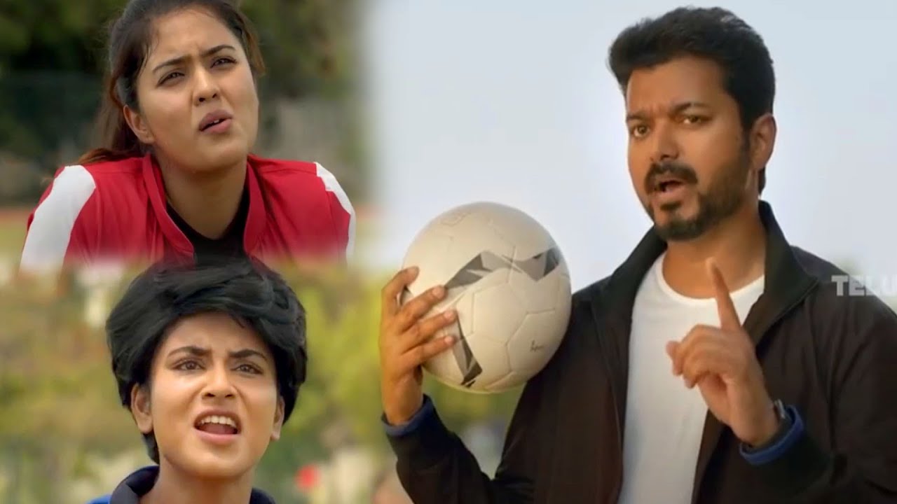 Vijay Super Hit Intresting Action Foot Ball Movie Scene | Telugu Movie Scene | Telugu Hits