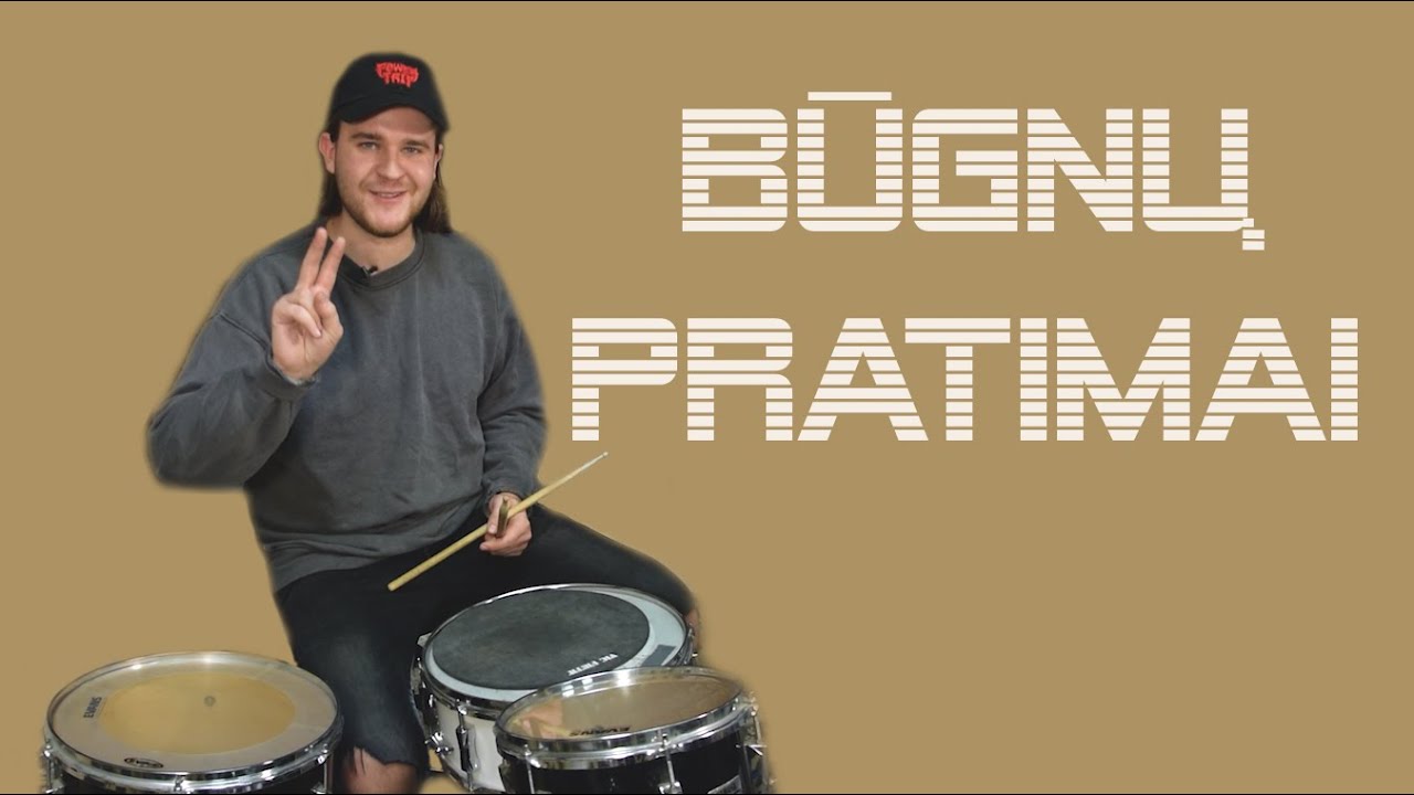 Būgnų pratimai (PRADEDANTIESIEMS)