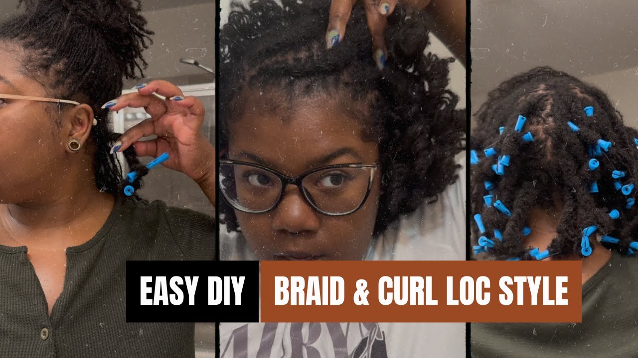 Viral Braid Style on Microlocs | Braid & Curl Results 💫