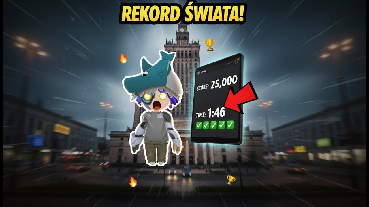 Jak pobiłem REKORD ŚWIATA na mapie Warszawy z wynikiem 1 minuta 46 sekund w GEOGUESSR?