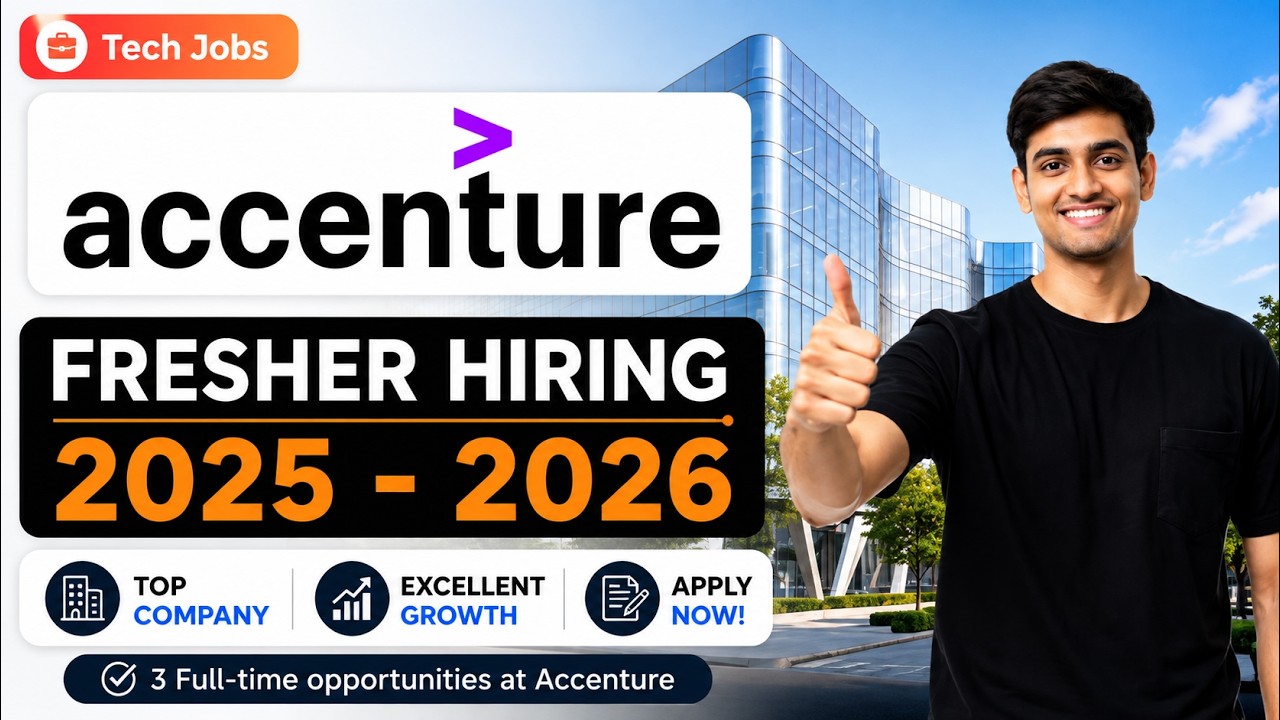 🔥Accenture Off-Campus Hiring | Python Application Developer + Network Roles | Freshers Apply