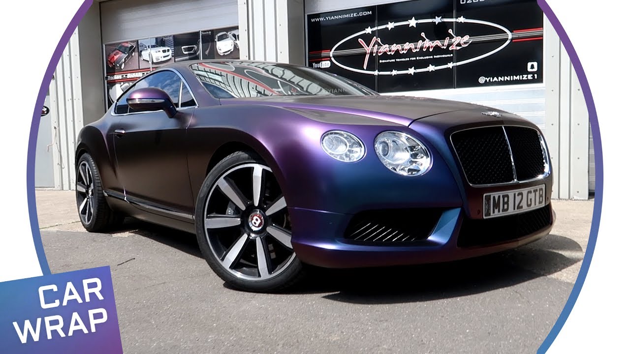 Bentley Continental GT wrapped in Satin Rushing Riptide