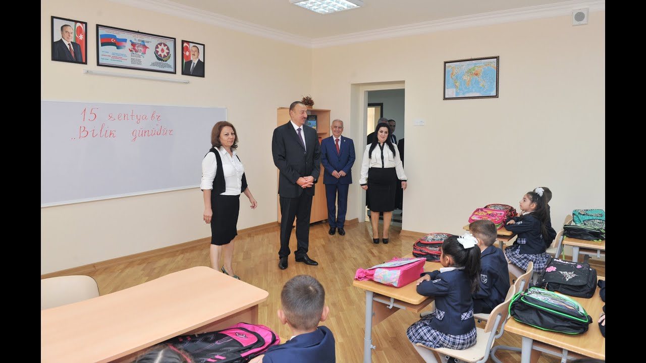 Prezident Bilik günündə 148 nömrəli məktəbin açılış mərasimində iştirak edib