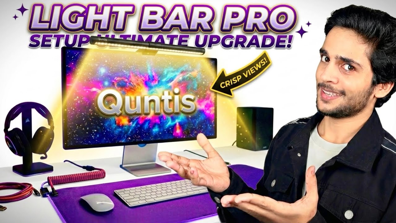 Best RGB Monitor Light Bar in 2026? Quntis RGB Pro+ 🔥 || Monitor light bar 