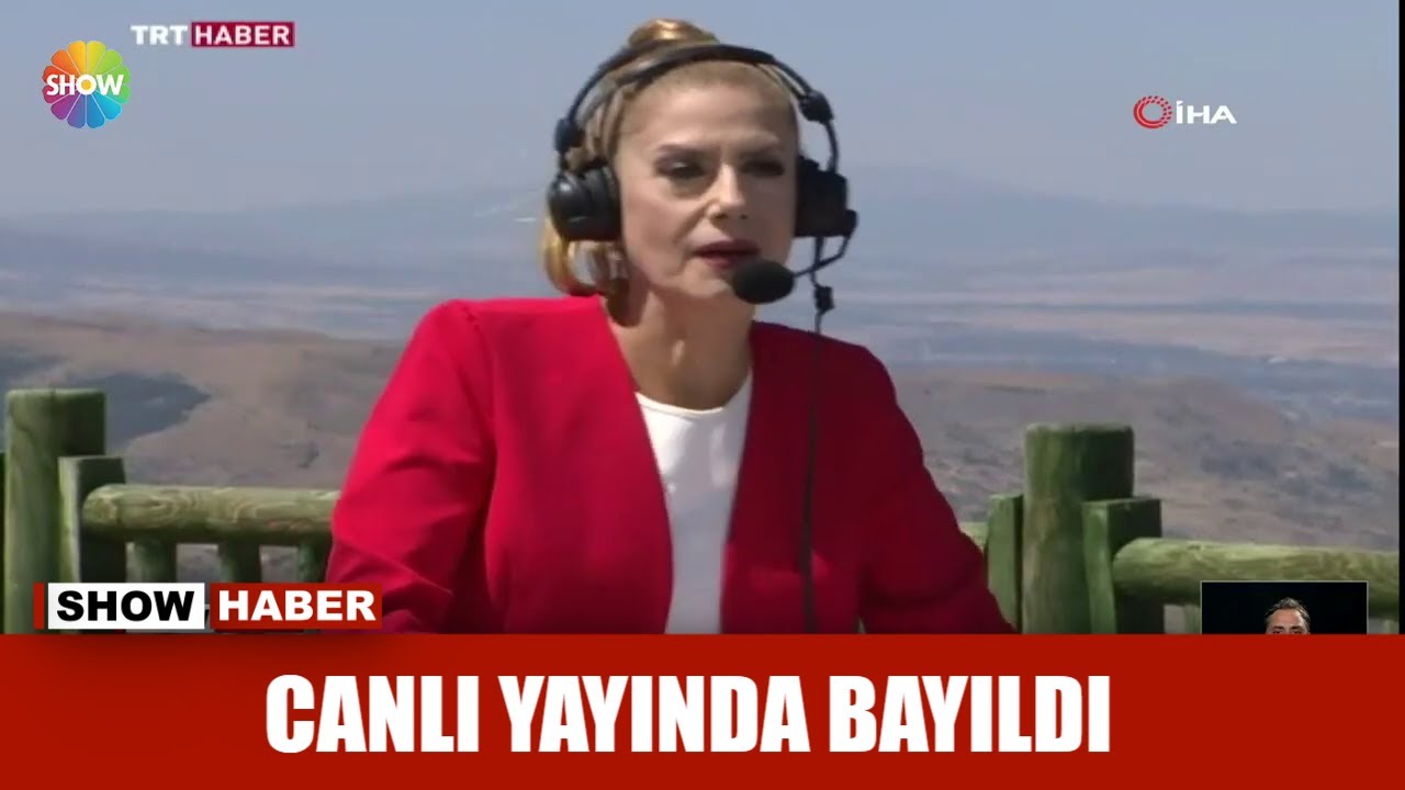 Canlı yayında bayıldı