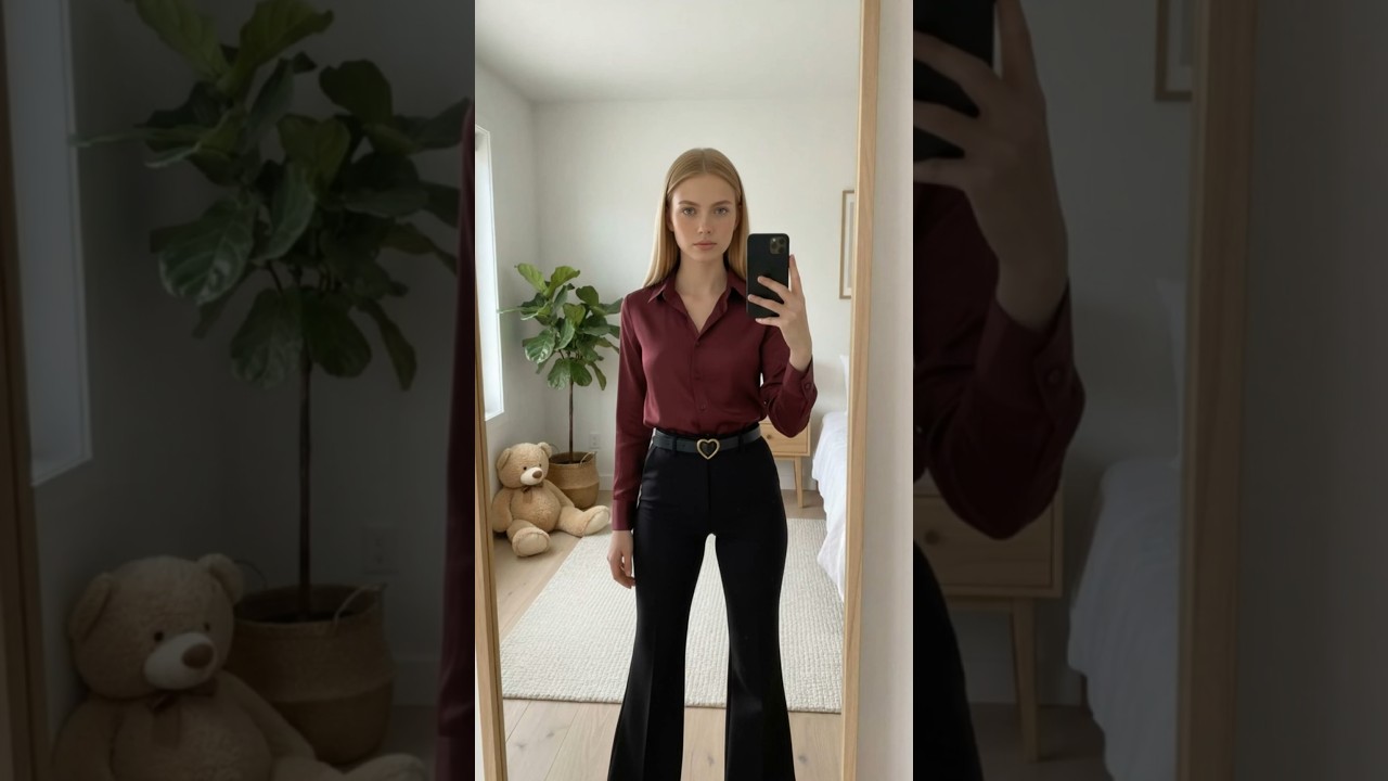 Chic & Simple Outfit Idea 🍷 OOTD