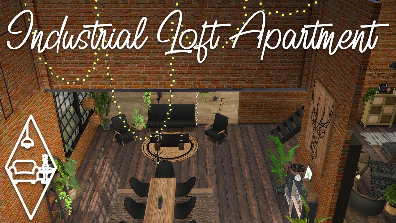 INDUSTRIAL LOFT APARTMENT | +CC | The Sims 4 | Stop Motion Build