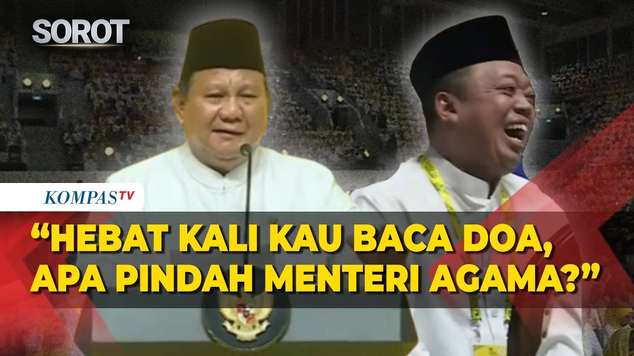 Prabowo Terkesan dengan Doa Nusron di HUT ke-61 Partai Golkar: Apa Pindah jadi Menag?
