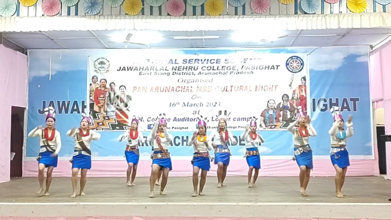 WANGCHO TRIBE....GROUP DANCE BY NSS OF JNC PASIGHAT ARUNACHAL PRADESH INDIA 23