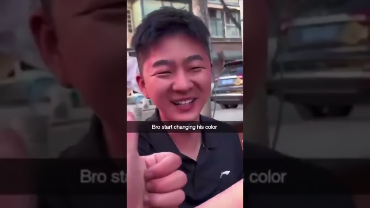 This guys Face Turns Red When he Sees A Girl #funny