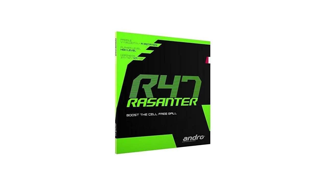 ANDRO Rasanter R47 Table Tennis Rubber Black 2.0
