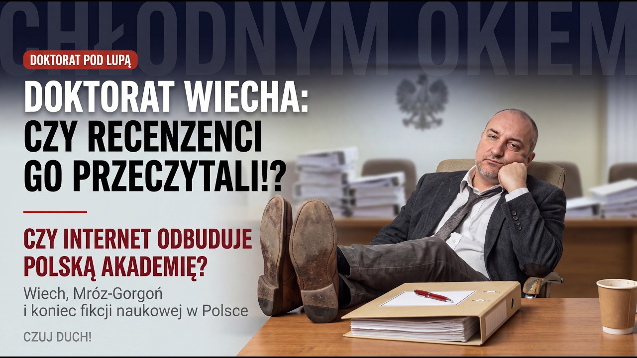 🔥Doktorat Wiecha NIE ISTNIEJE a ma obronę w poniedziałek!! Czy internauci zastępują recenzent&oacute;w?