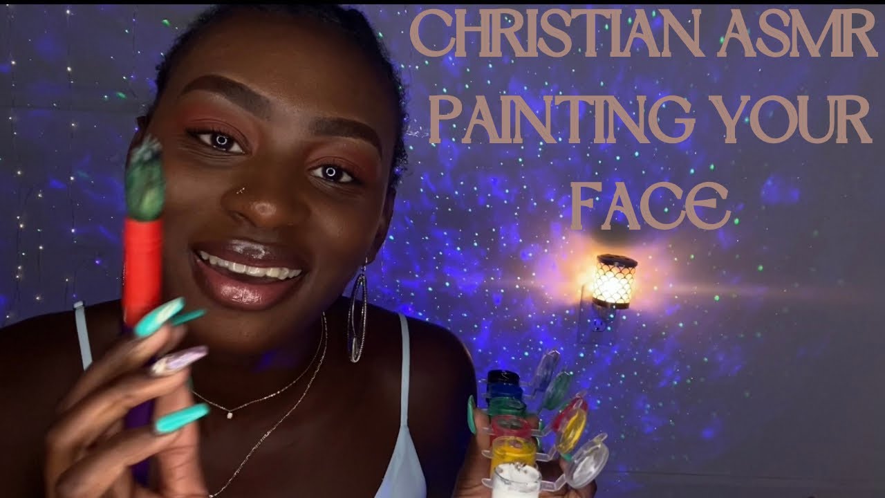 ✨Christian ASMR ✨ Painting Your Face While Saying Some Bible Verses For Depression