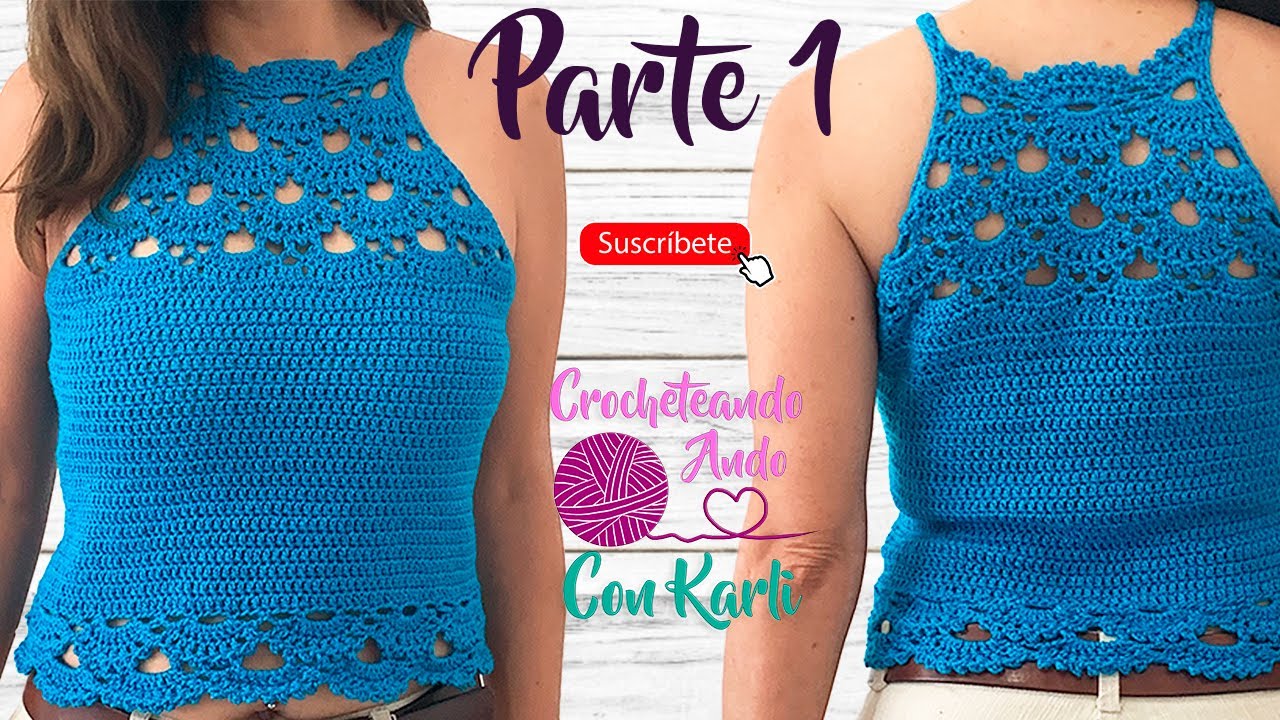 Blusa tejida a crochet -  😍 Modelo 