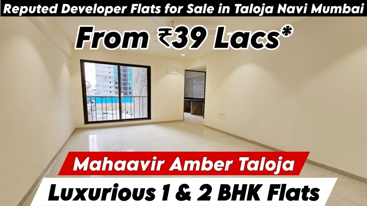 Mahaavir Amber Taloja | Luxury 1 & 2 BHK Homes for Sale ₹39 Lacs* | Site Visit & Booking 📞8800678921