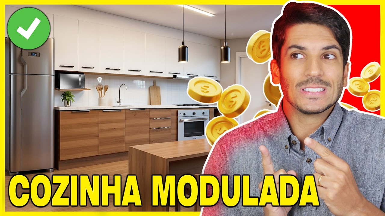 COZINHA MODULADA E BARATA TÃO BONITA QUANTO COZINHA PLANEJADA