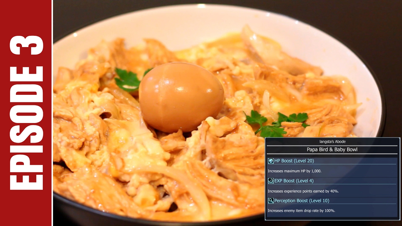 Cooking Final Fantasy XV Papa Bird & Baby Bowl