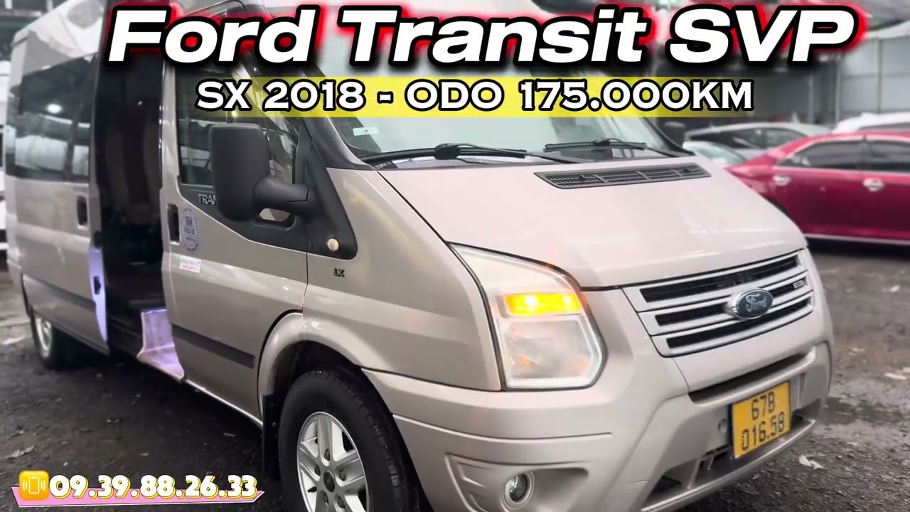 Ford Transit 2018 option đủ dùng máy đẹp zin ko lỗi #tramotocusaigon #ford #transit #muabanoto