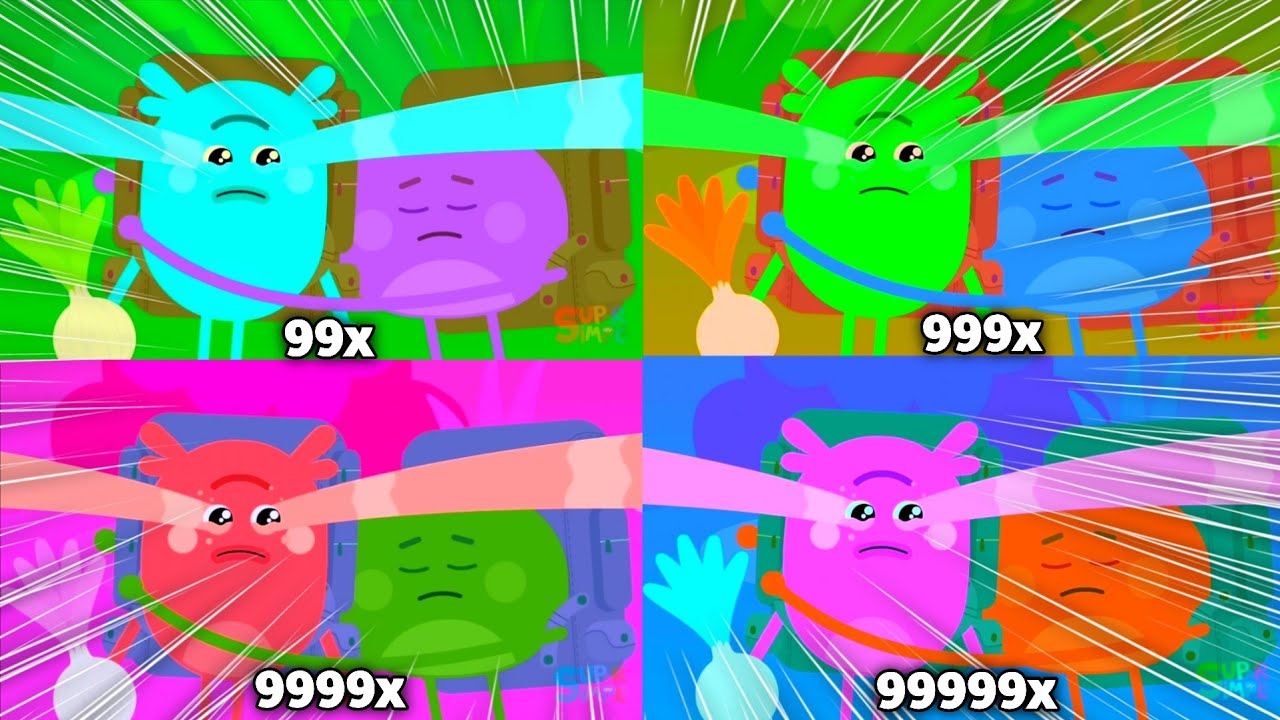 Super Simple Songs Yum Onion Theme Intro Hyper Rush at 999999x Speed ​​Klasky Csupo Effects!