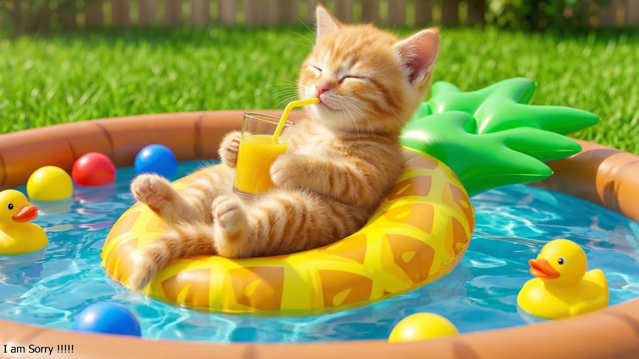🐱🎠 From Tiny Paws to Sweet Surprise: Ginger Kitten Makes Mama Cat Milk Tea!