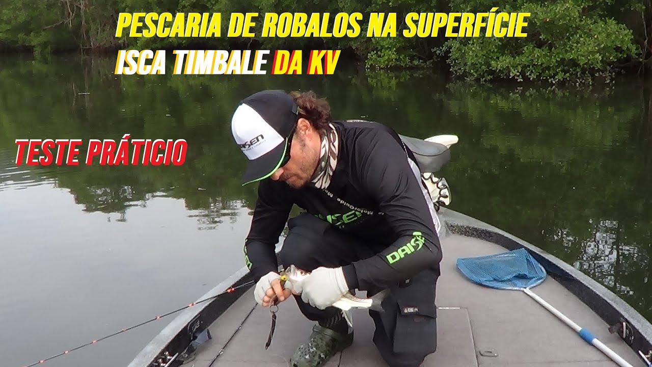 Pegando Robalo com a Isca Timbale  da KV