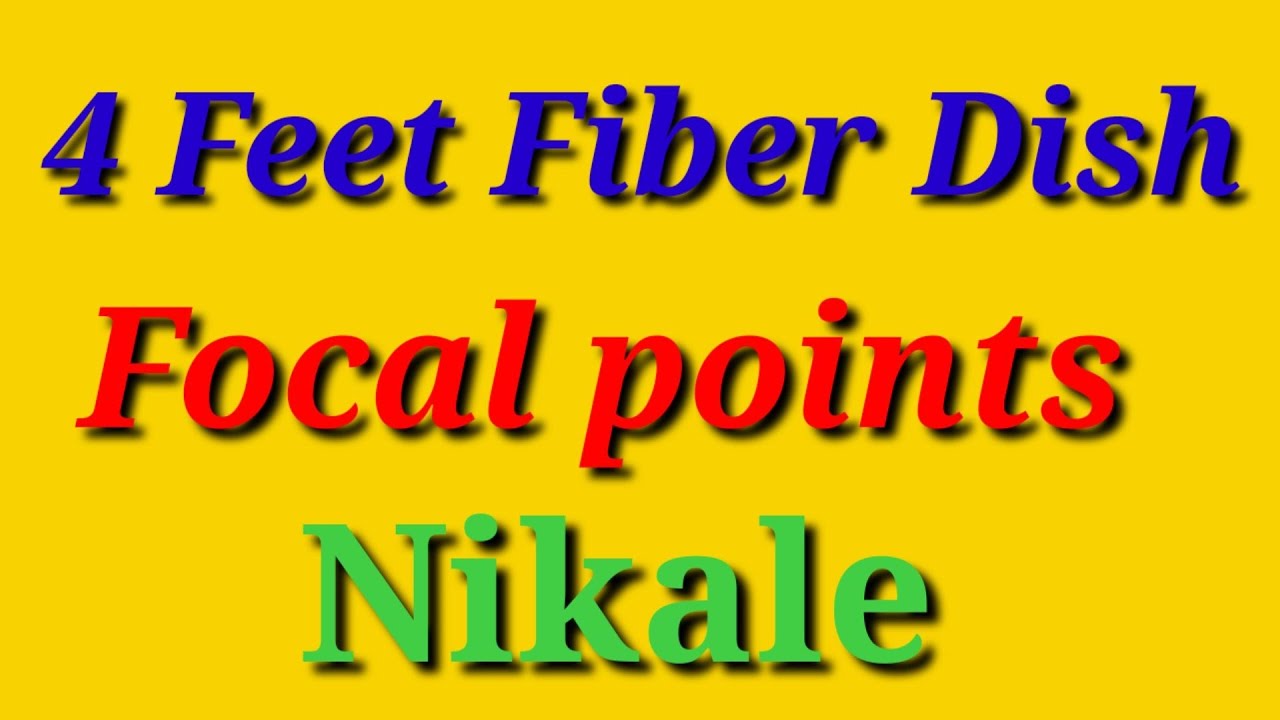 4 feet fiber dish focal point  120*130cm dish 👍💯