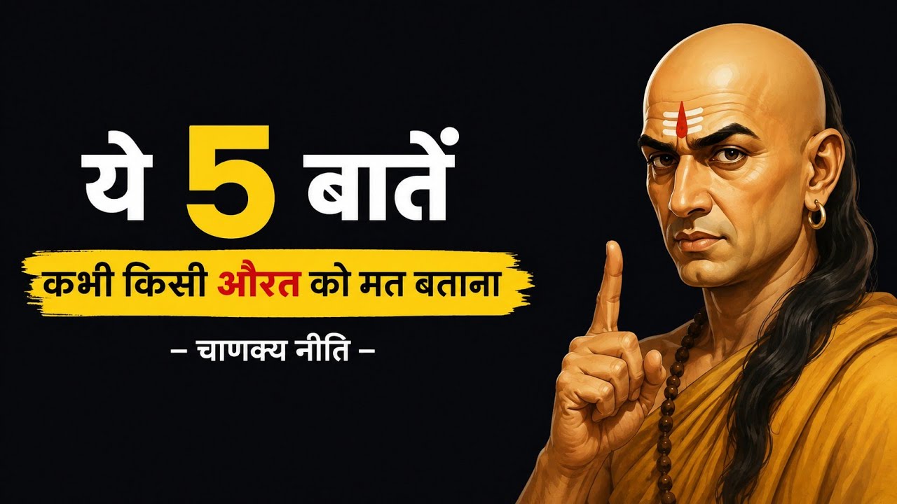 🤬 ये 5 बातें 🙏🏻 कभी किसी औरत को मत बताना &ndash; chanakya mindset sk 🔥