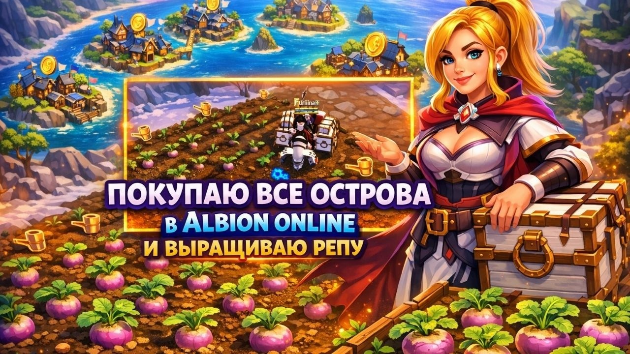 ПОКУПАЮ ВСЕ ОСТРОВА В ALBION ONLINE И ВЫРАЩИВАЮ РЕПУ — ФЕРМЕРСКАЯ ИМПЕРИЯ?