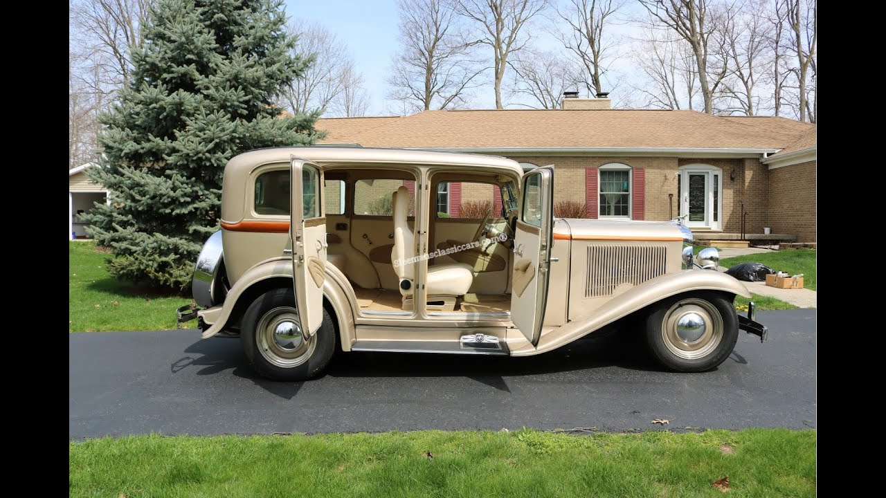 1932 Dodge Brothers 4 door with Suicide doors, video. Professional restoration. 350V8, Turbo, 4V