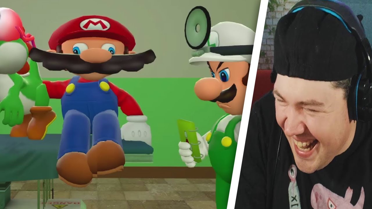 Mario Reacts To Nintendo Memes 7 ft. Luigi | SMG4 | REAKTION