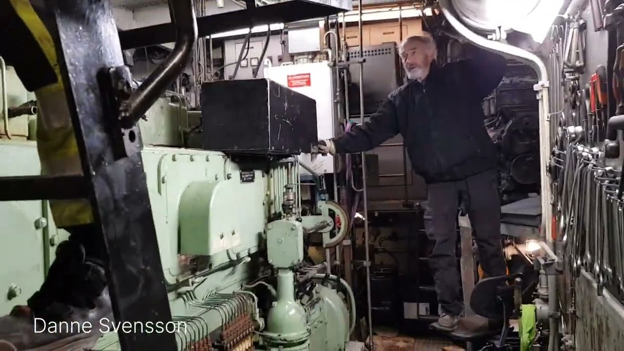 Bogserbåten Tor (Viktor) maskinrumsvandring.