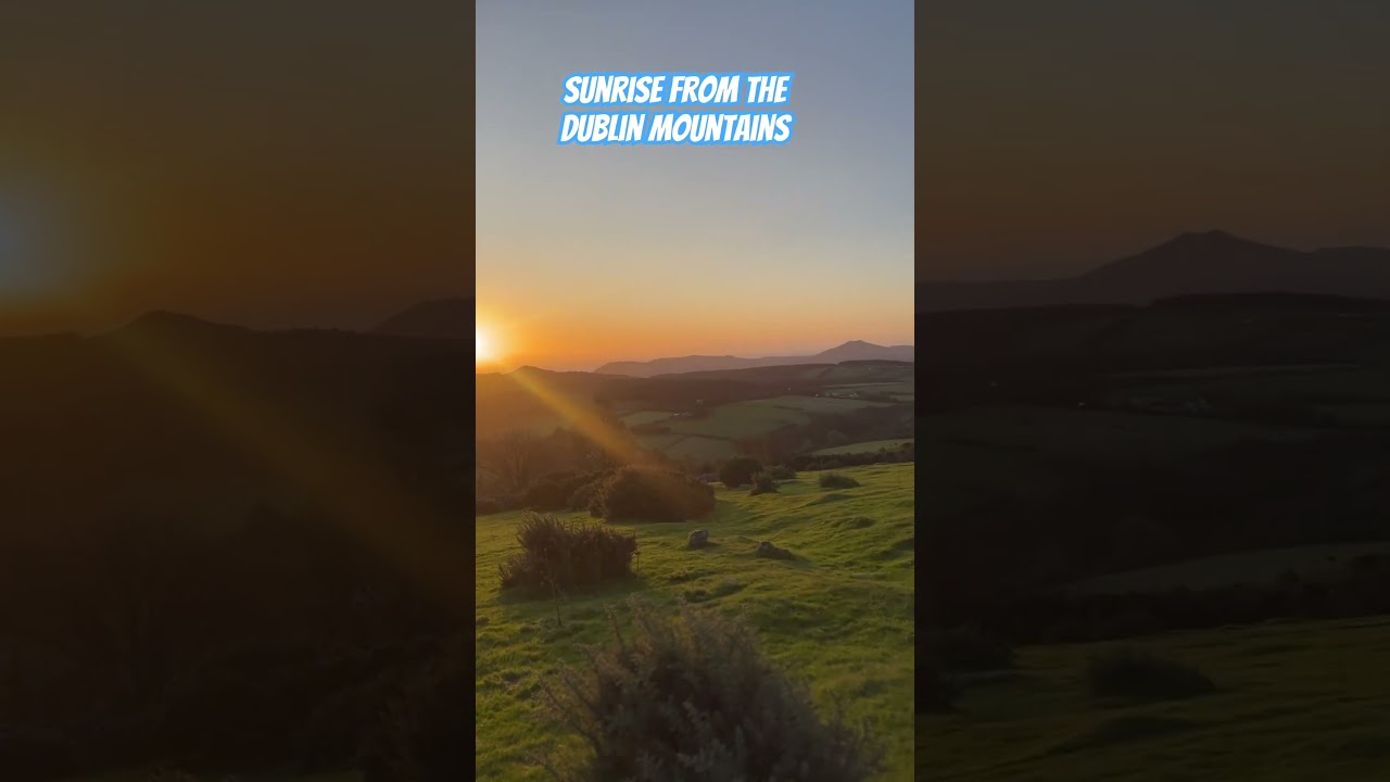 Autumn sunrise from the Dublin mountains 🌅🍂 #ireland #nature