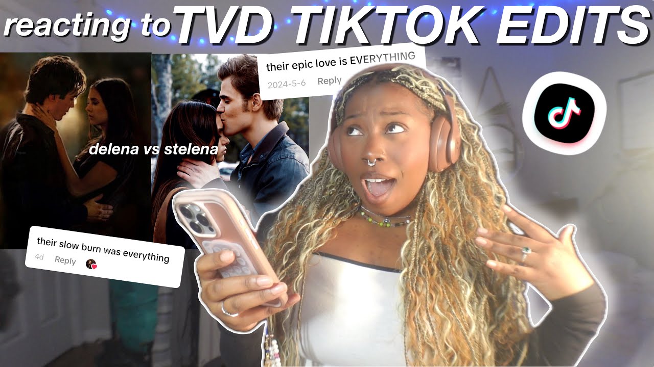 reacting to TVD TIKTOK EDITS  *delena vs stelena*😳