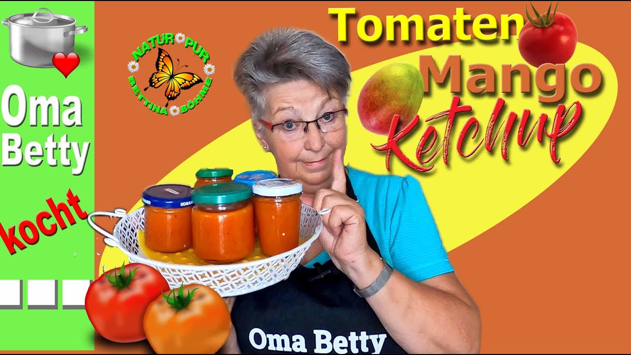 Tomaten Mango Ketchup/auch für den Wintervorrat eingeweckt/ frisch, fruchtig und scharf zugleich