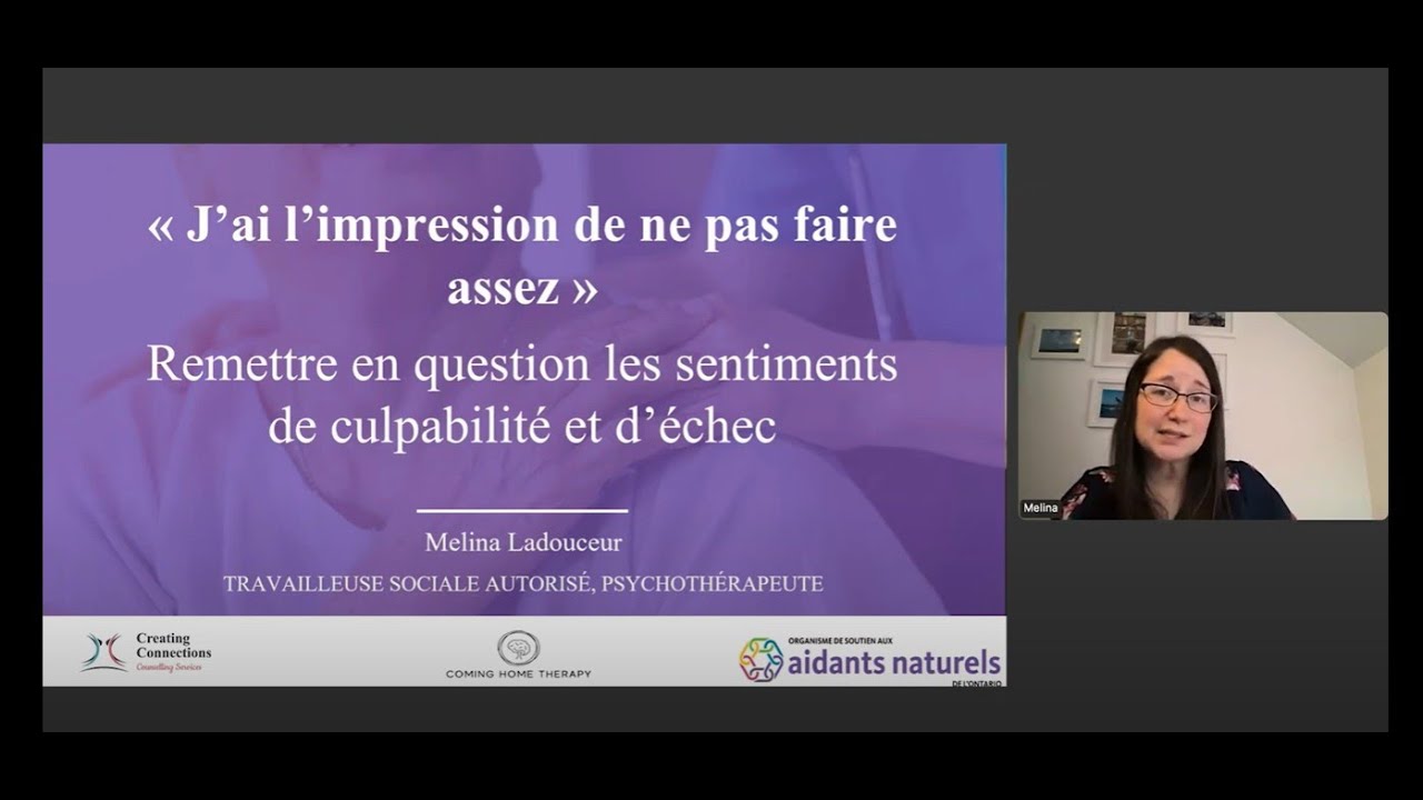Le programme ANCRÉ : Semaine 2