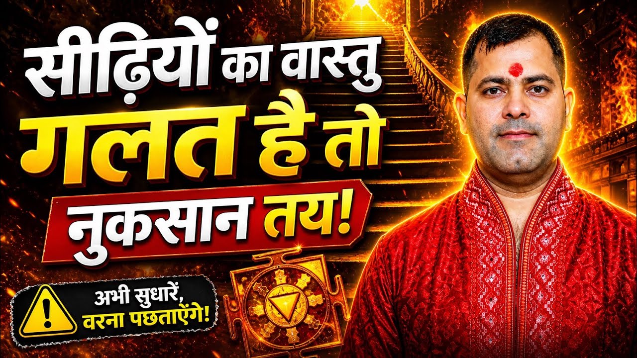 सीढ़ियों का वास्तु गलत है तो नुकसान तय | Sidhiyon Ka Vastu | Staircase Vastu Tips | Vastu for Home 