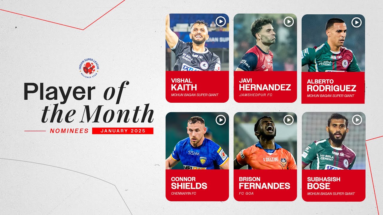 Player of the Month Nominees | January 2025 | ISL 2024-25