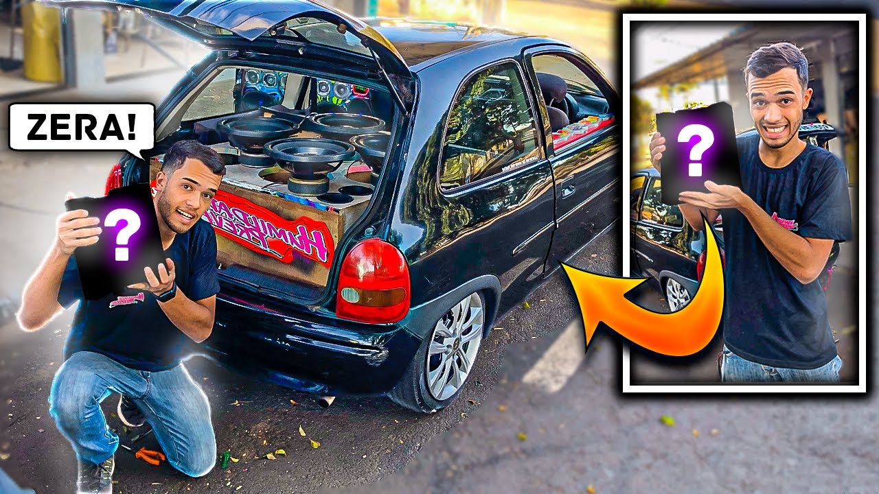 ESSE é o NOVO MODULO DE GRAVE pro SOM do CORSINHA !! *MUITO MAIS GRAVE*