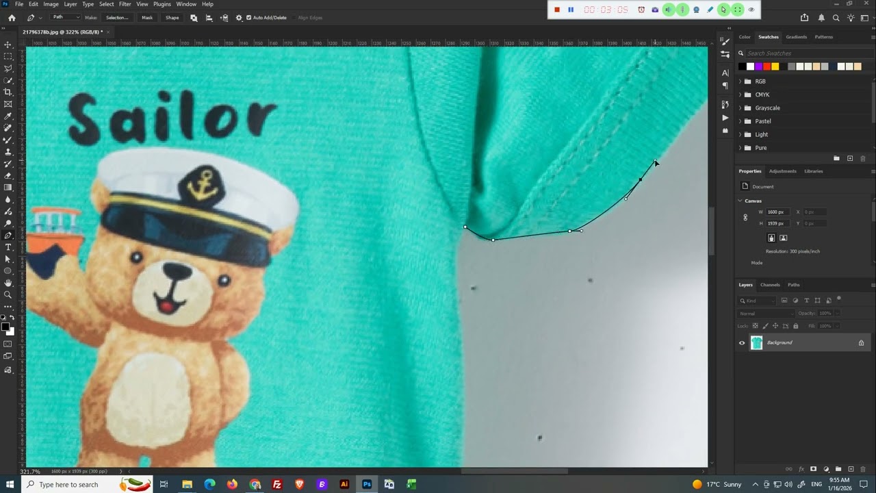 Complete Process from Liquify to Clean BG with removing Wrinkles & Using Actions | 2026