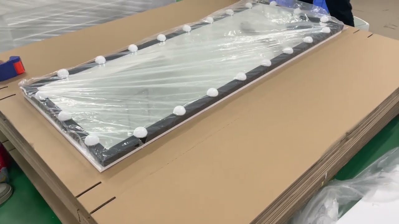 How do you package a mirror for shipping?