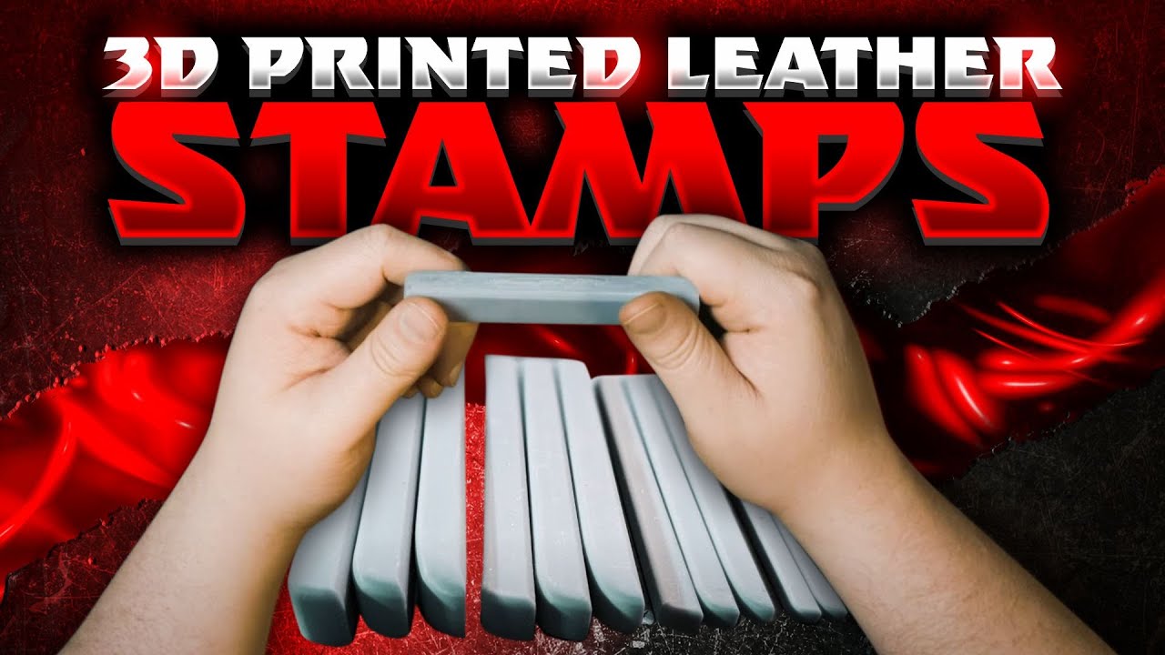 3D Printed Leather Stamps - Bevelers
